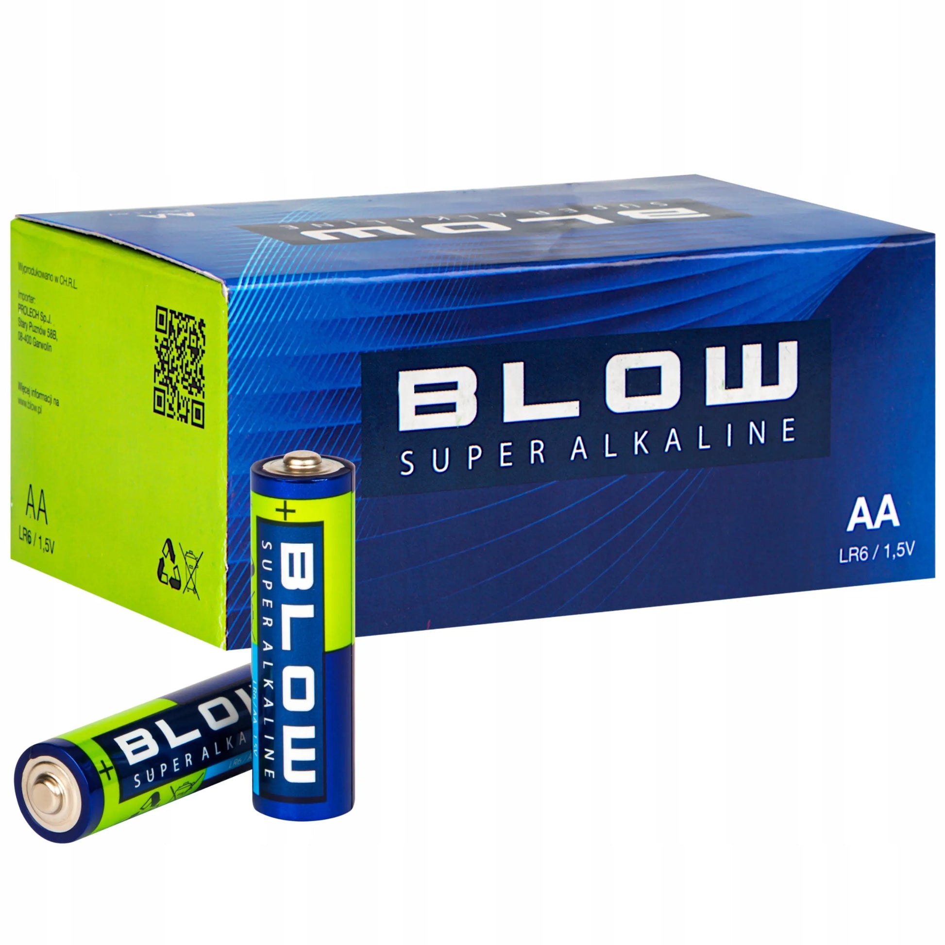 80x Šarminės baterijos BLOW AA LR6 R6 rinkinys