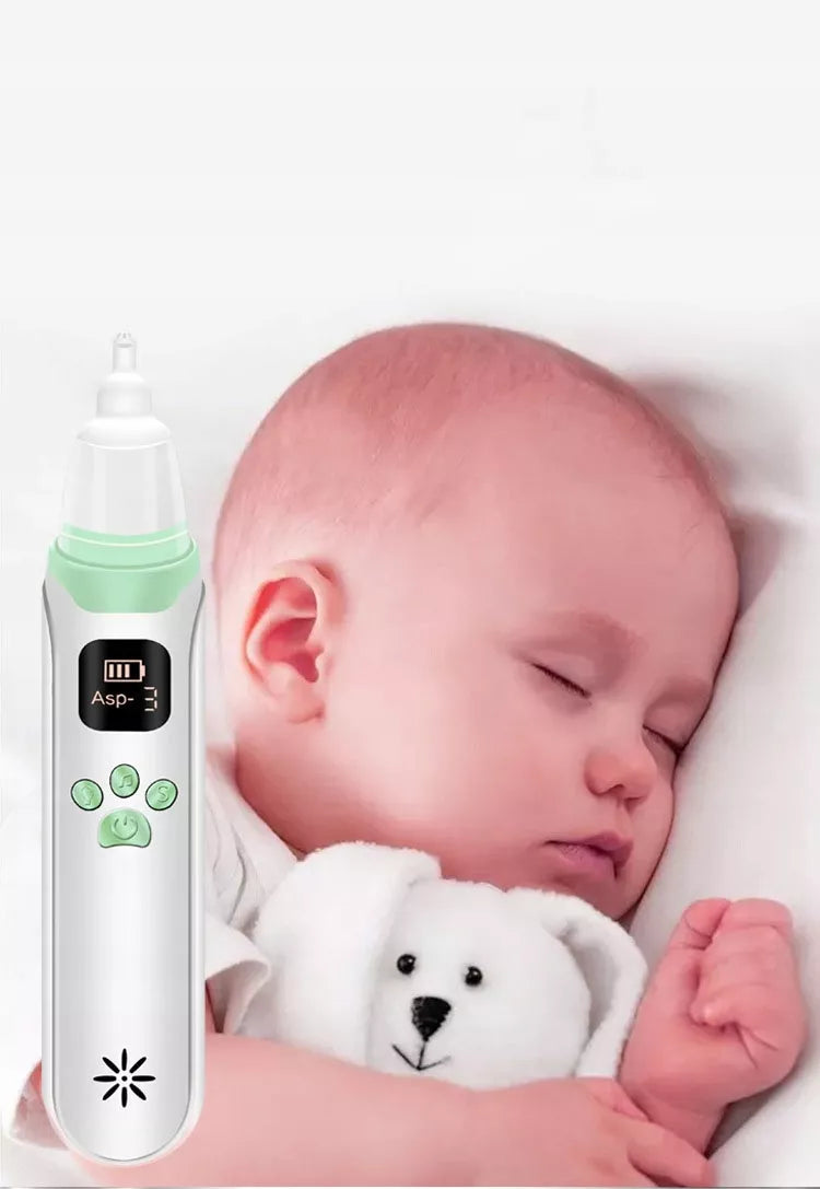 Elektroniczny aspirator do nosa dla DZIECI i DOROSŁYCH, cichy, mocny, zasilany przez USB