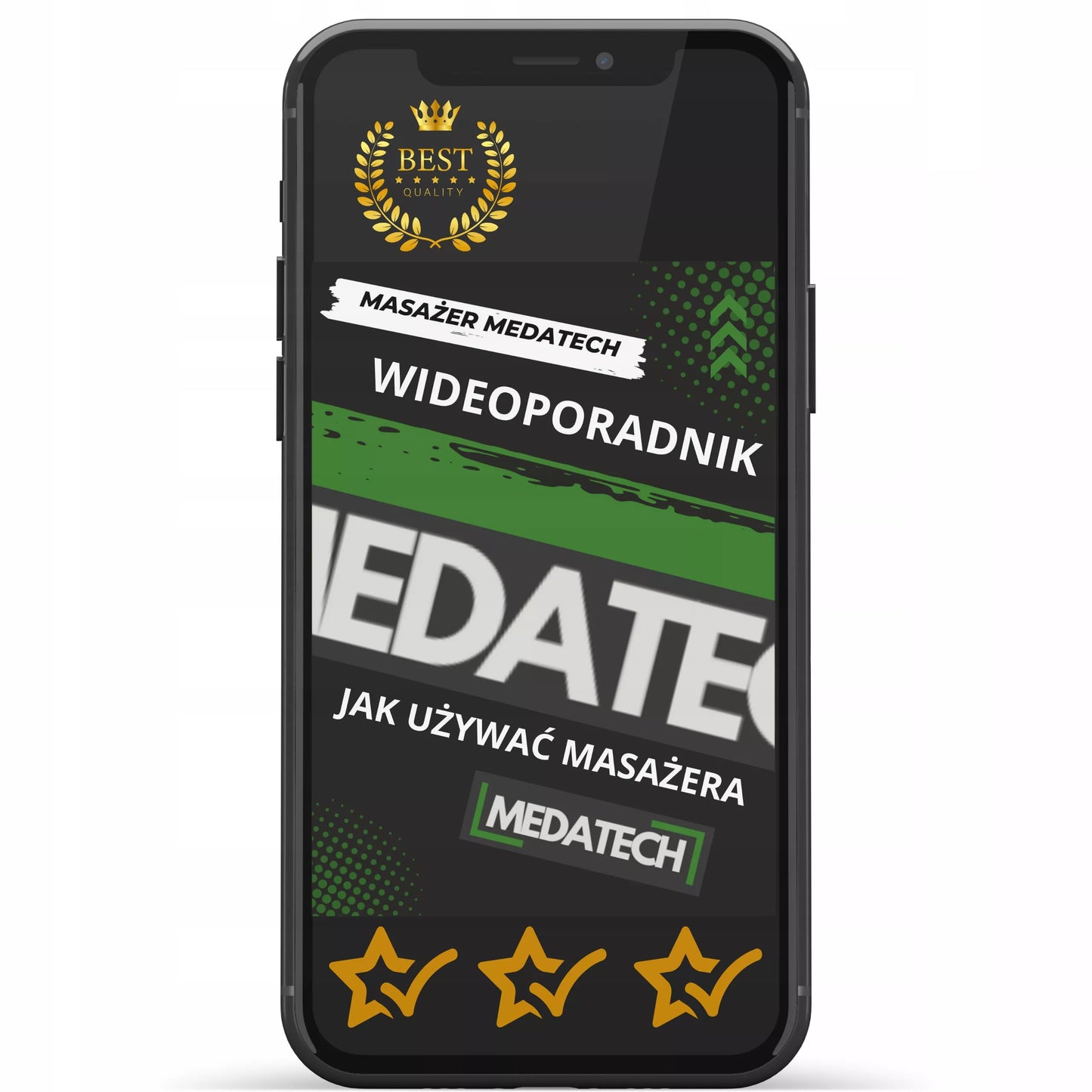 Masažinis pistoletas MEDATECH PRO MASSAGE GUN Masažuoklis nugarai, pėdoms ir kūnui