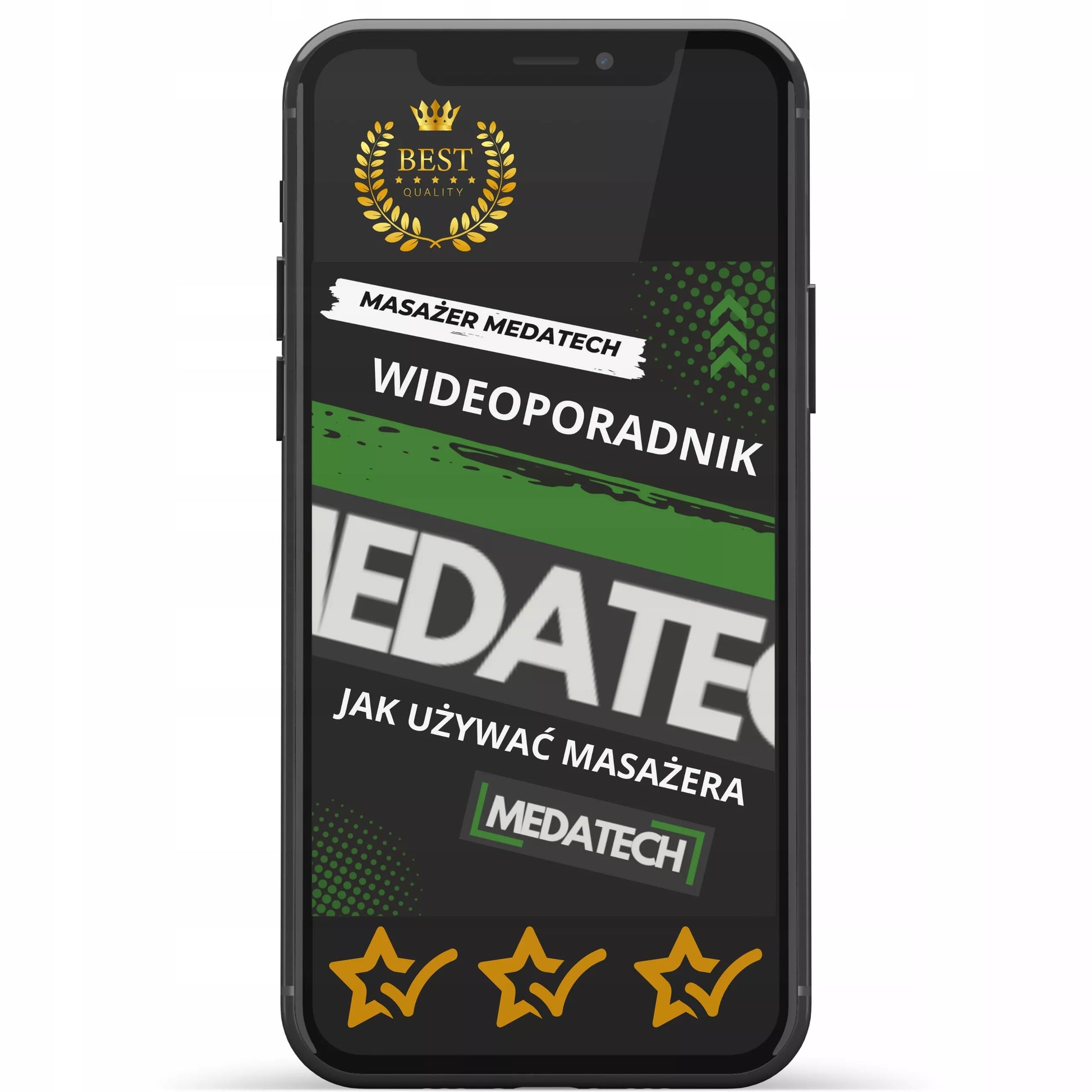 Masažinis pistoletas MEDATECH PRO MASSAGE GUN Masažuoklis nugarai, pėdoms ir kūnui