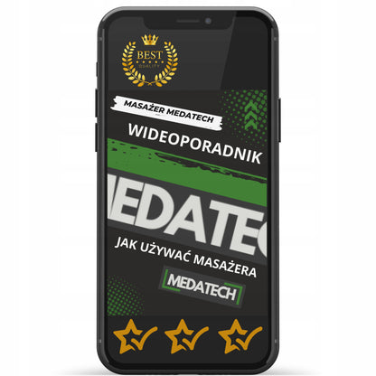 Masažinis pistoletas MEDATECH PRO MASSAGE GUN Masažuoklis nugarai, pėdoms ir kūnui