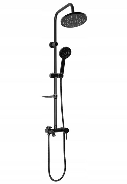 Dušo komplektas LUIS Matinis Juodas BLACK REA