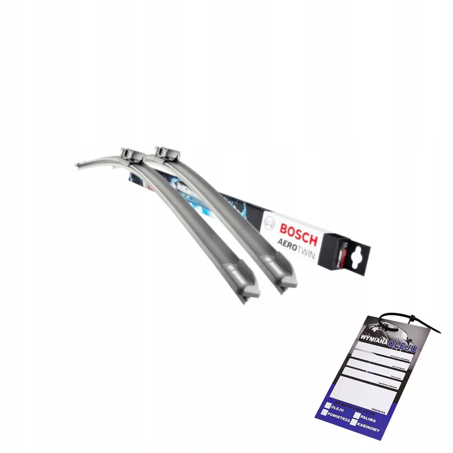 Valytuvų šluotelės Bosch 650/475 mm PLOKŠČIOS A102S AEROTWIN Priekinis komplektas