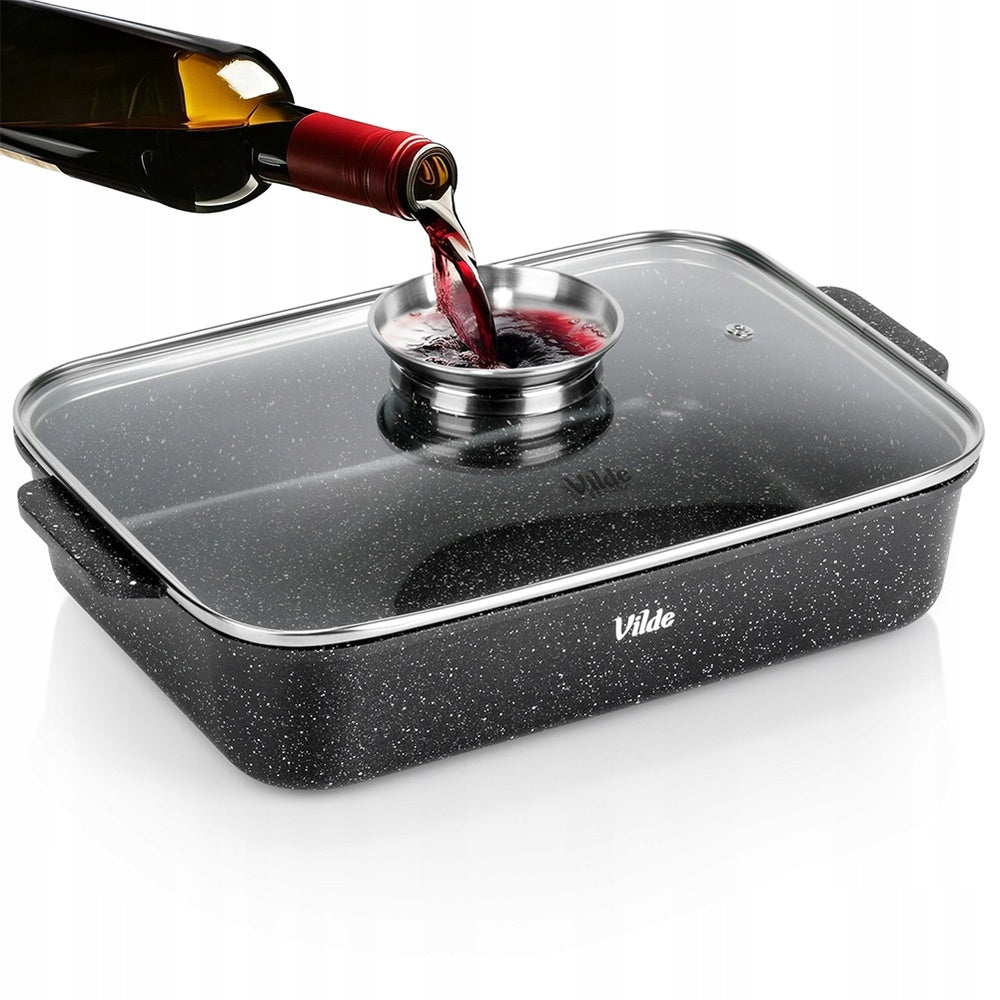 Granitinė kepimo forma, puodas, dangtelis kepimui orkaitėje 3,5L