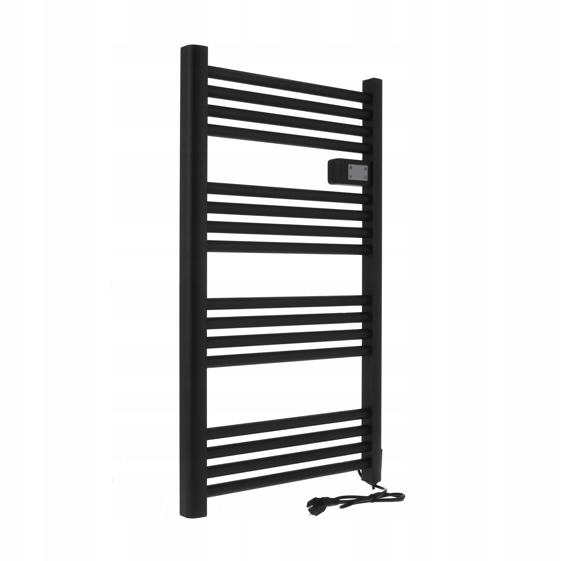 ELEKTRINIS VONIOS GYVATUKAS radiatorius programuojamas termostatas JUODAS 500W
