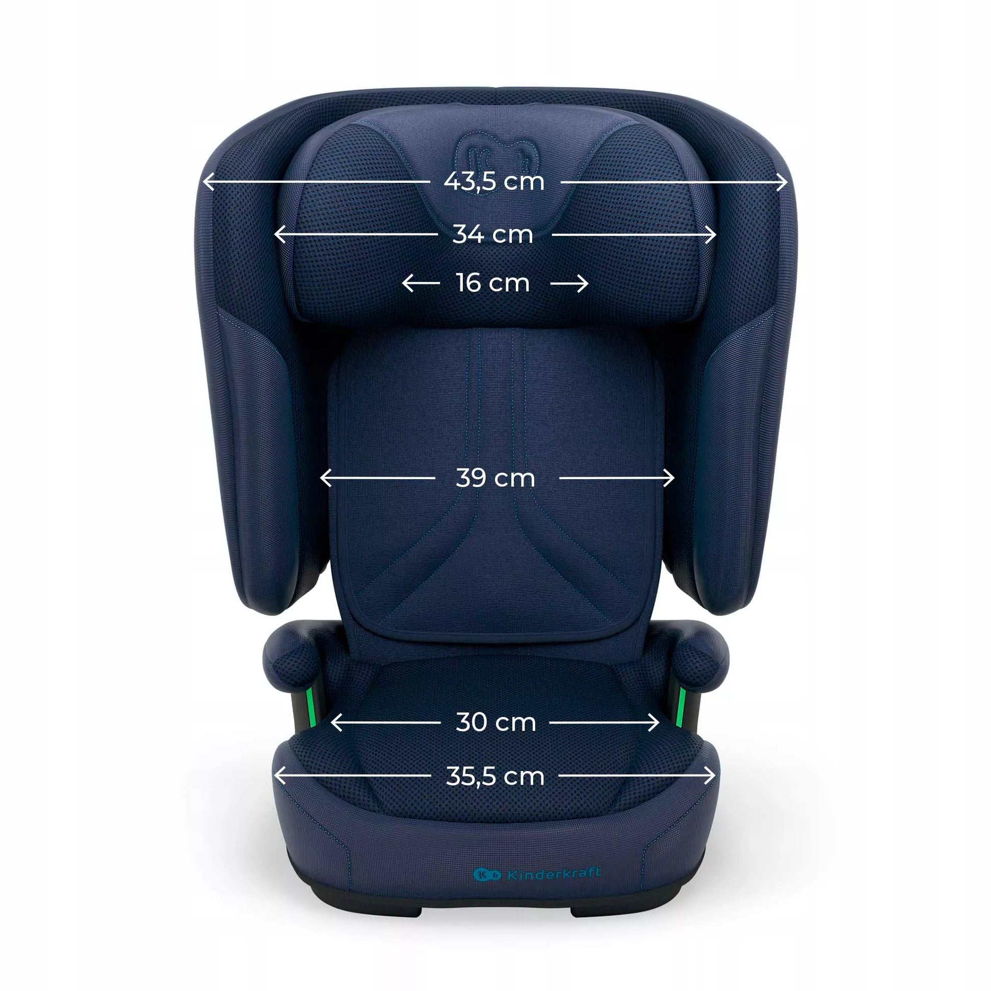 Kinderkraft Automobilinė kėdutė 3,5-12 metų 100-150 cm 15-36 kg UNITY 2 Tamsiai mėlynos spalvos
