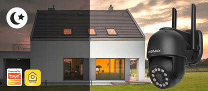 2x Lauko Pasukama Kamera LAN 12 LED Diodų IP66 WIFI FULL HD 4x Zoom 25s