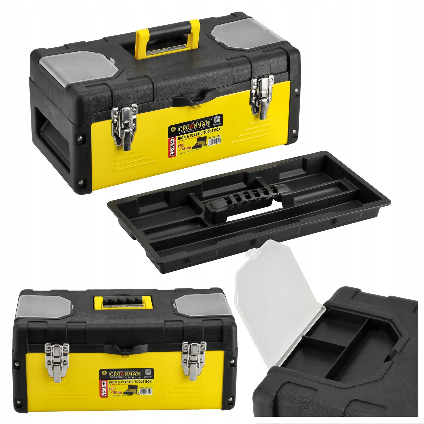 Metalinė išskleidžiama įrankių dėžė su stalčiais