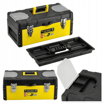 Metalinė išskleidžiama įrankių dėžė su stalčiais