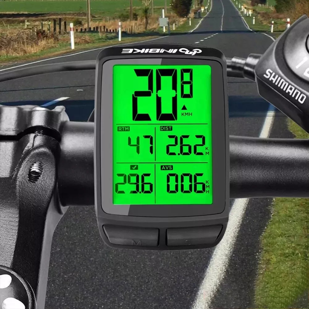 Bezprzewodowy komputer rowerowy z wyświetlaczem LCD, licznik rowerowy, prędkościomierz