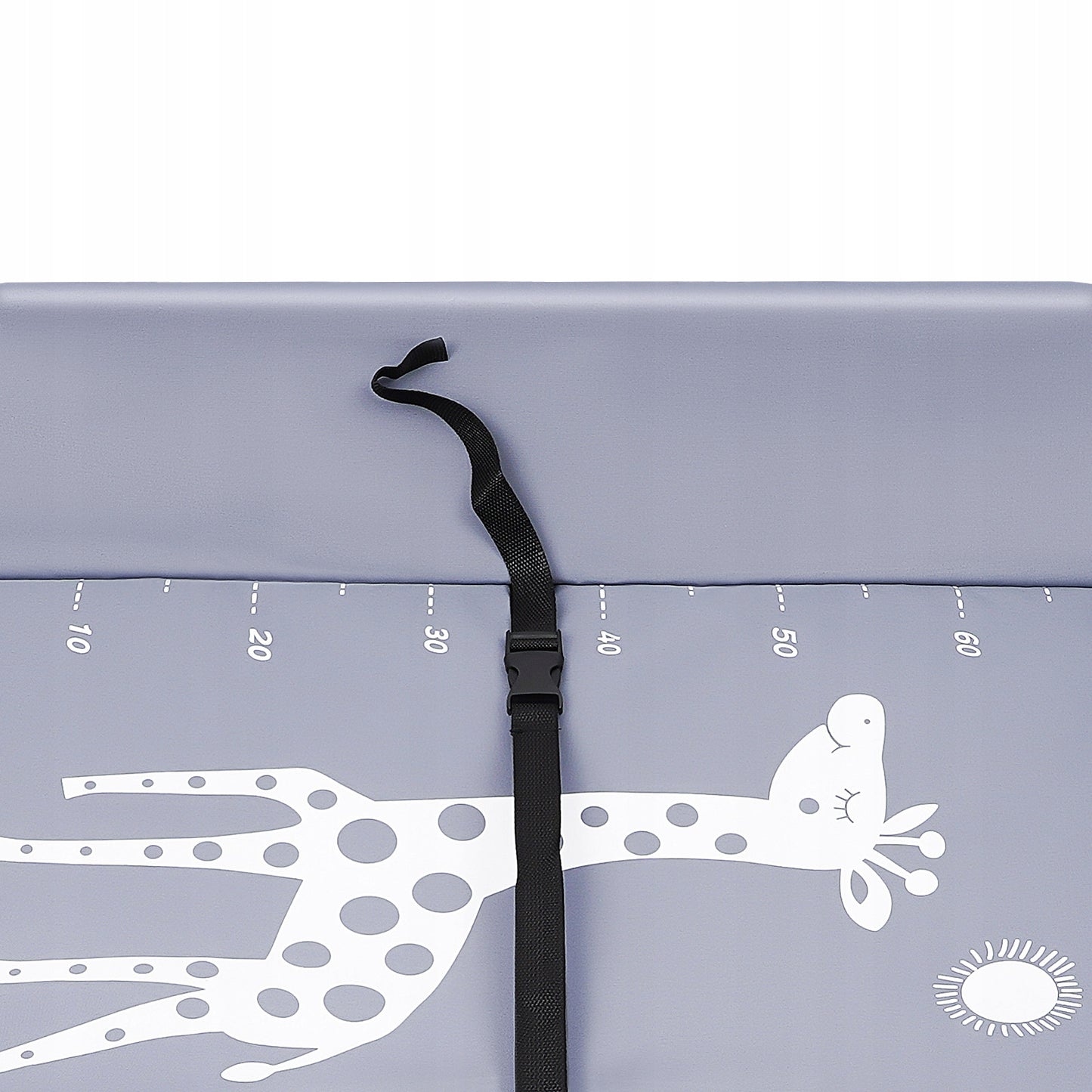 57x80x96cm Tamsiai pilka Sulankstoma pervystymo lentelė naujagimiams