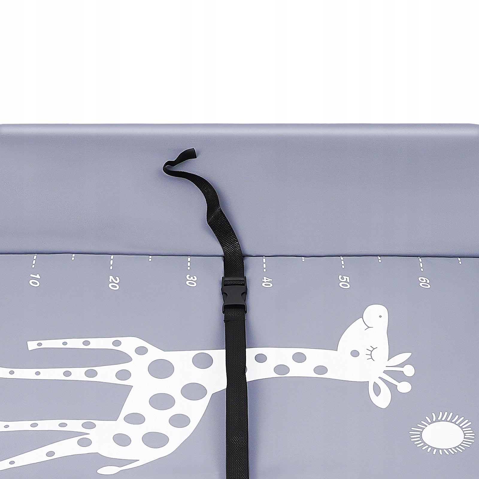 57x80x96cm Tamsiai pilka Sulankstoma pervystymo lentelė naujagimiams