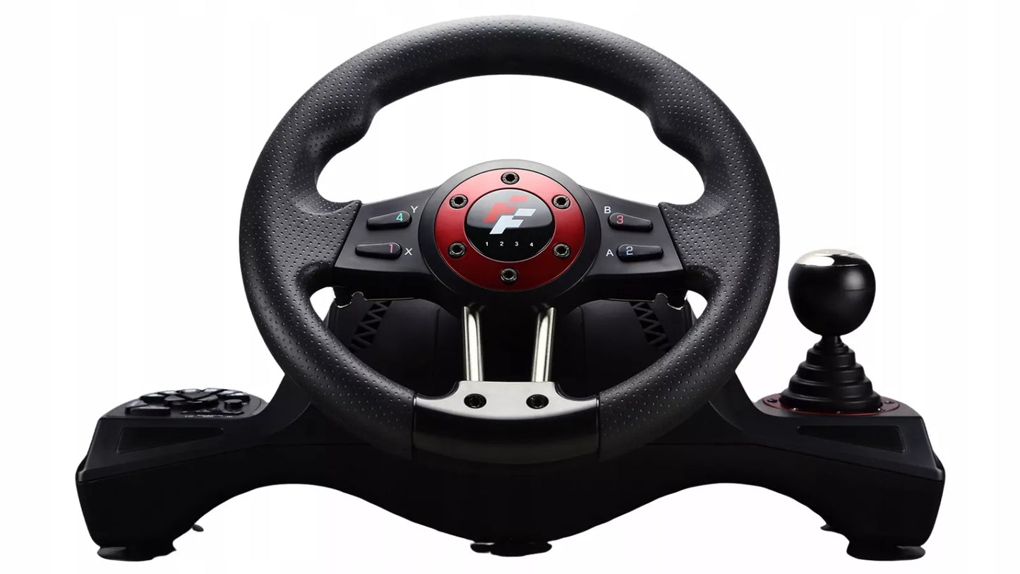 Žaidimų vairas FLASHFIRE WH2304V 270° + Pedalai PC PS4 Switch Xbox