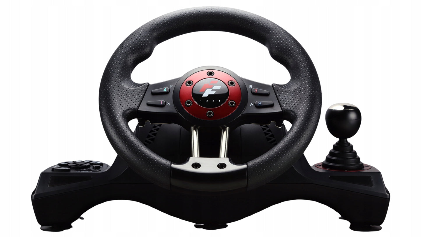 Žaidimų vairas FLASHFIRE WH2304V 270° + Pedalai PC PS4 Switch Xbox