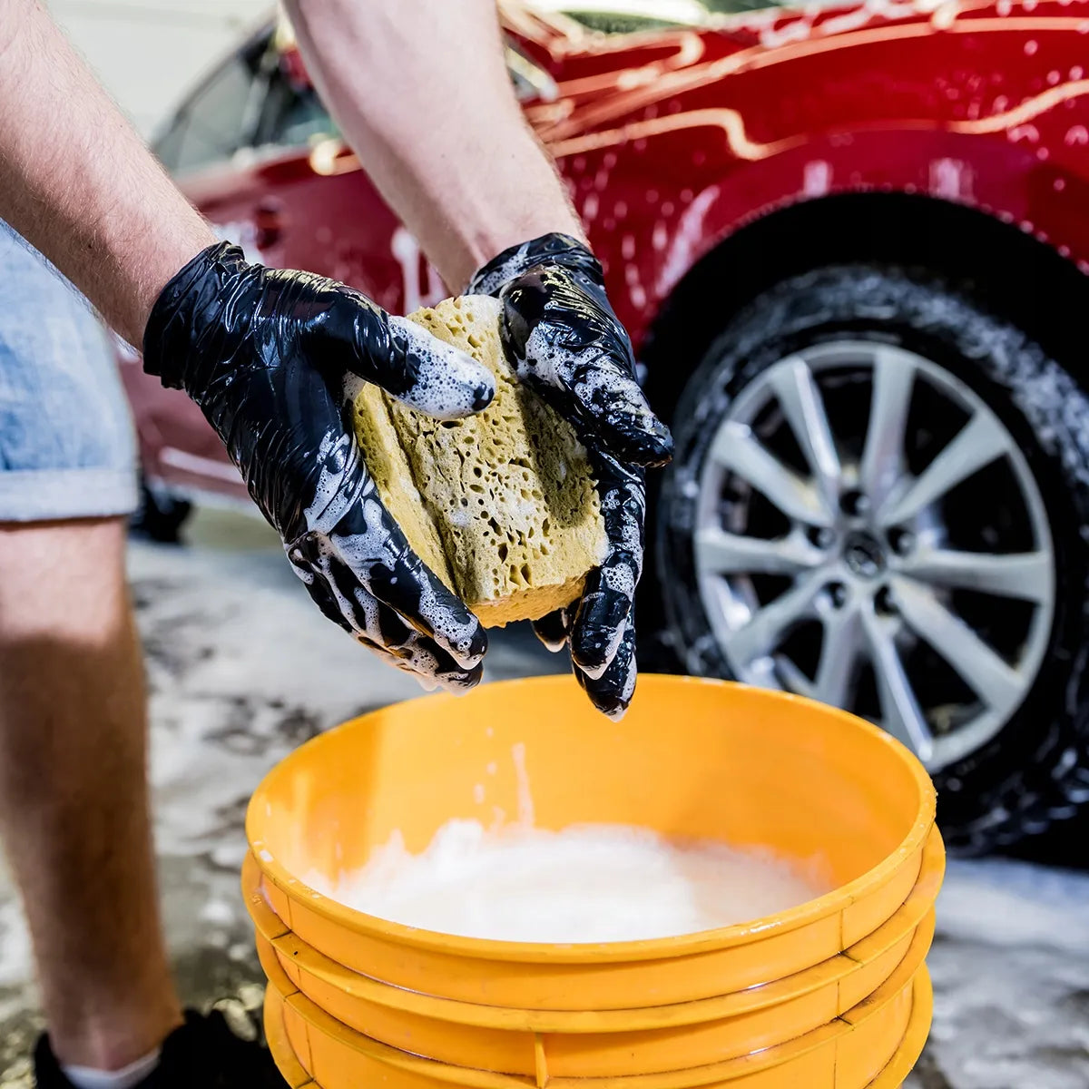 Didelis ADBL detalių automobilio priežiūros priemonių rinkinys su dovana krepšiu + kvepalai