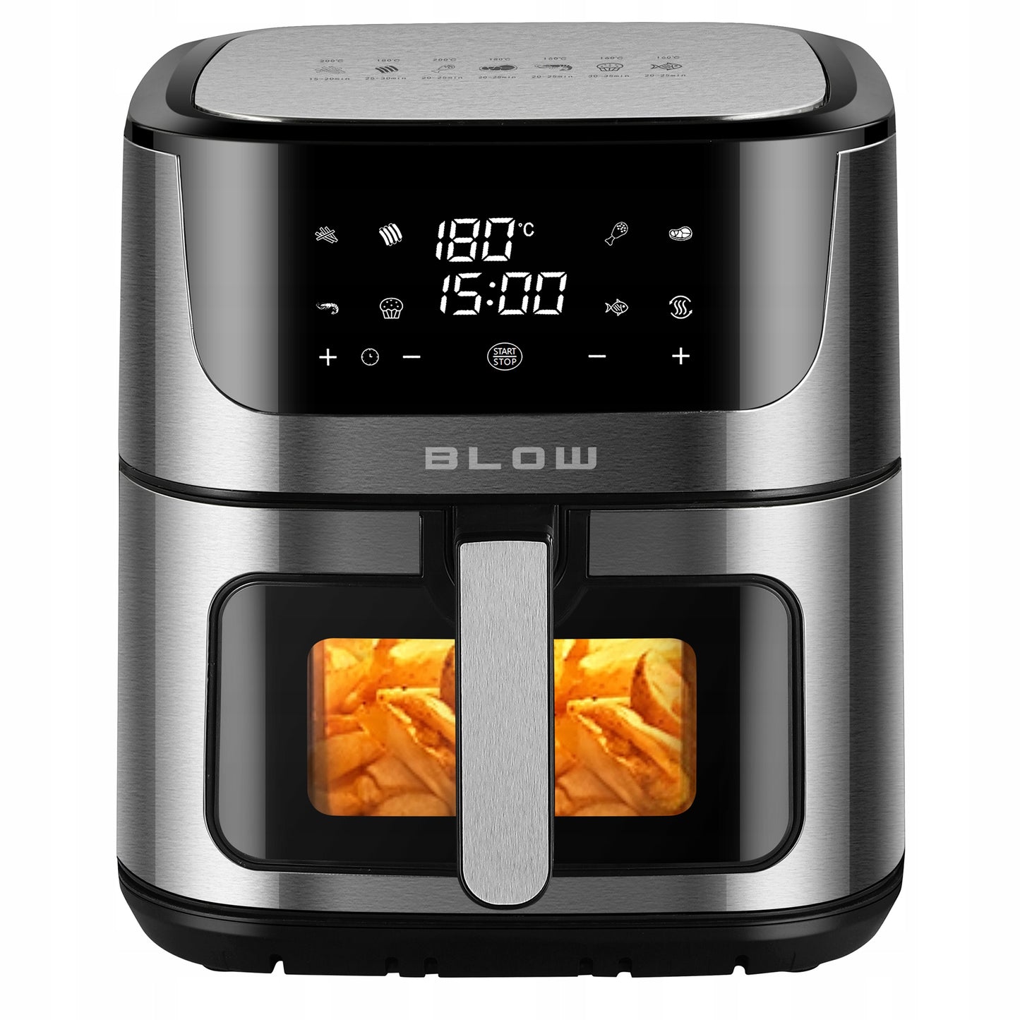 ORO GRYTUVE AIR FRYER, BE ALIEJAUS, DIDELIS XL KORPELIS 8L, 2 kaitinimo elementai, Galingas 2500W