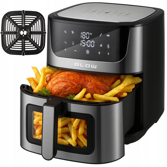 ORO GRYTUVE AIR FRYER, BE ALIEJAUS, DIDELIS XL KORPELIS 8L, 2 kaitinimo elementai, Galingas 2500W