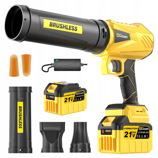 AKUMULIATORINIS SODININKYSTĖS PŪSTUVAS LAPAMS/SNIEGUI/DULKĖMS, 3 ANTGALIAI