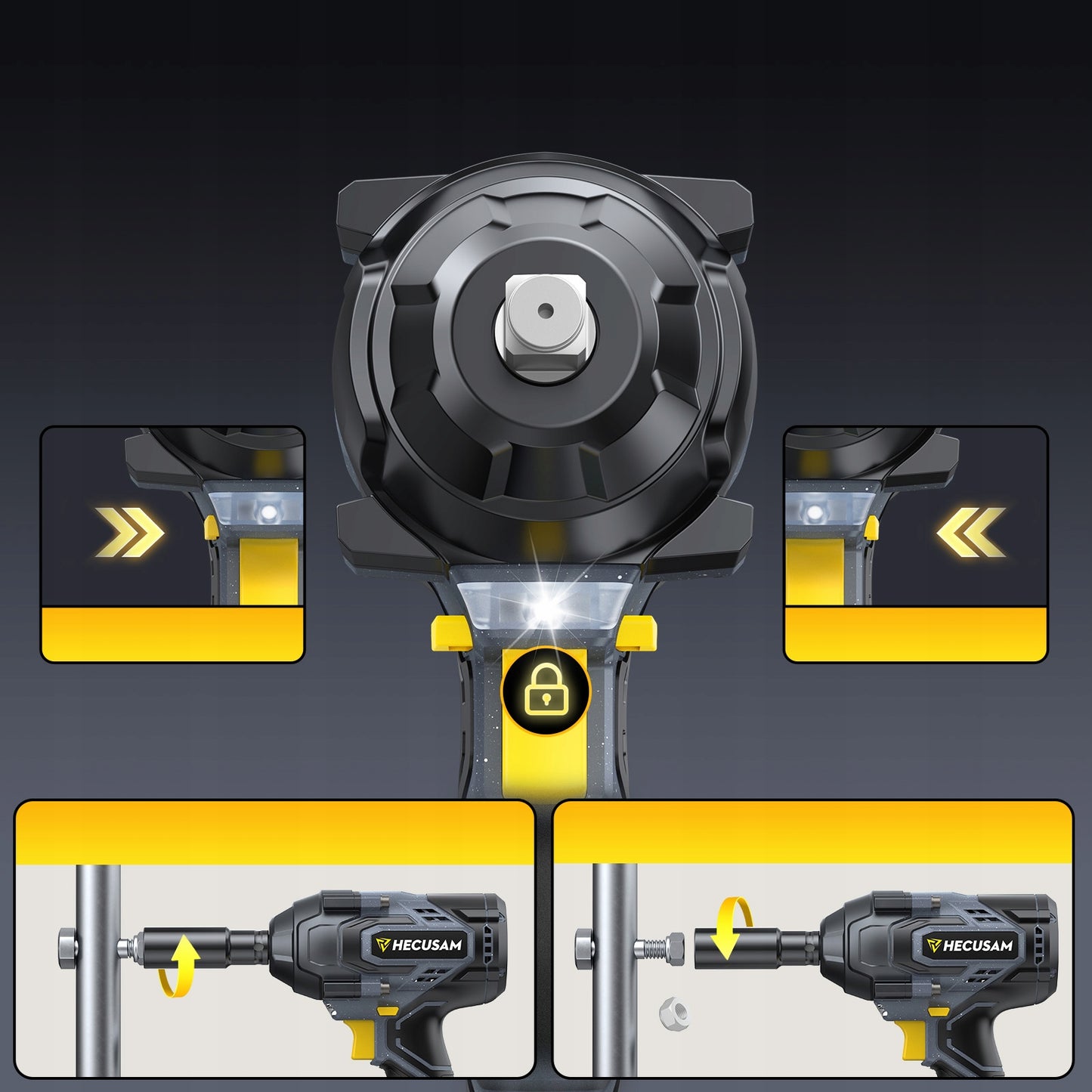 AKUMULIATORINIS SMŪGINIS SUKTUVAS 1800Nm BE ŠEPETĖLIŲ RATAMS + 1x AKUMULIATORIUS