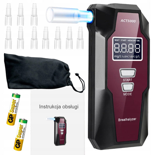 ELEKTROCHEMINIS ALKOTESTERIS + KANDIKLIAI PRO POLICIJOS KALIBRAVIMAS PRECIZINIS PLUS