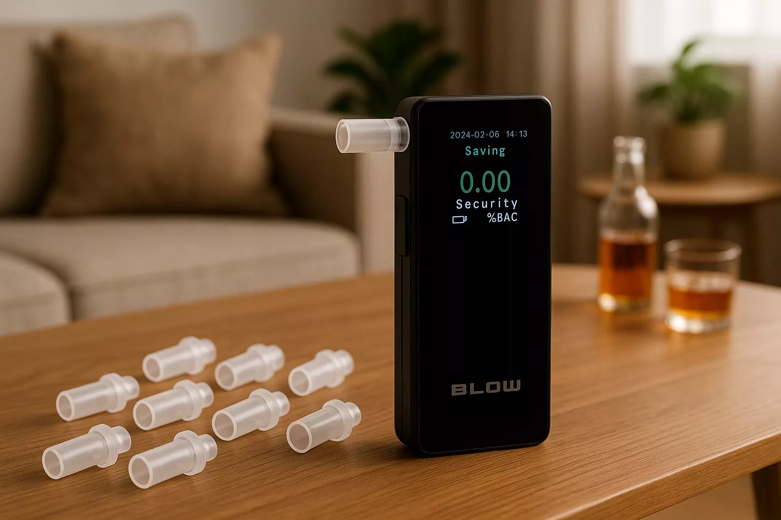 POLICIJOS ALKOMATRAS ELEKTROCHEMINIS KALIBRAVIMAS PRO TIKSLUSIS + 10 ATSUKIMŲ