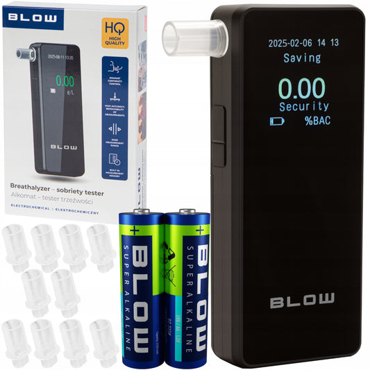 POLICIJOS ALKOMATRAS ELEKTROCHEMINIS KALIBRAVIMAS PRO TIKSLUSIS + 10 ATSUKIMŲ
