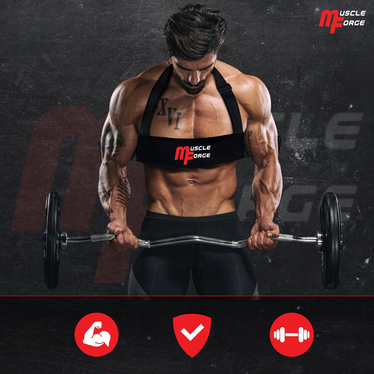 ARM BLASTER Bicepsų Treniruočių Diržas