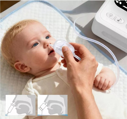 ELEKTRONINIS NOSIES ASPIRATORIUS KŪDIKIAMS TYLUS LCD 9 REŽIMAI 3 ANTGALIAI