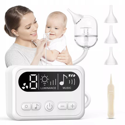 ELEKTRONINIS NOSIES ASPIRATORIUS KŪDIKIAMS TYLUS LCD 9 REŽIMAI 3 ANTGALIAI
