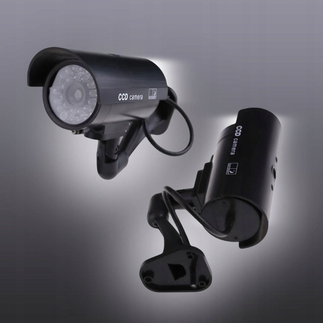 Netikra CCTV stebėjimo kamera su mirksinčiais LED šviesos diodais