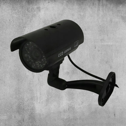 Netikra CCTV stebėjimo kamera su mirksinčiais LED šviesos diodais