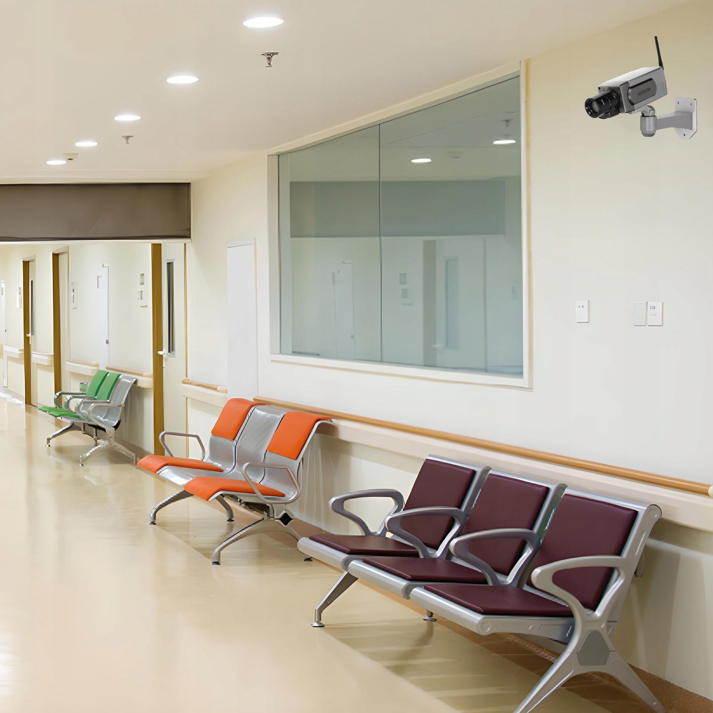 Lauko kameros imitacija su LED, LED XXL