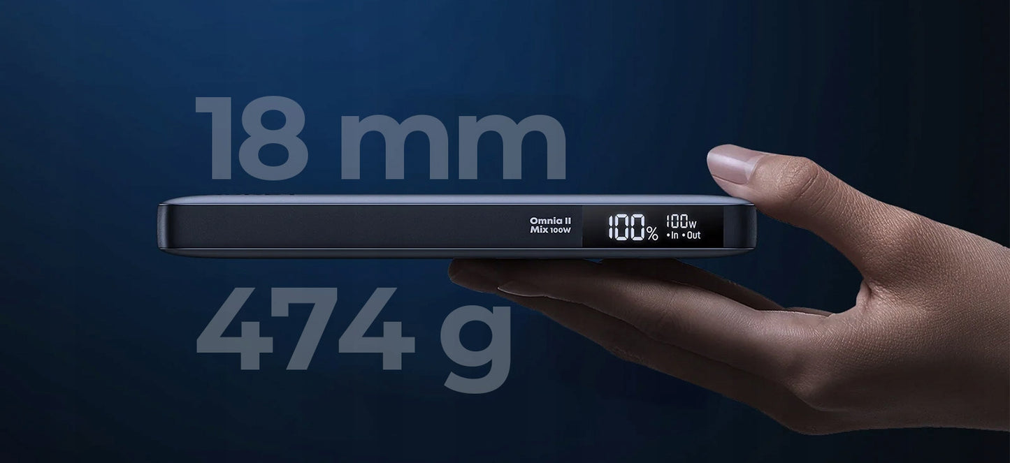 AUKEY PB-Y44 Sprint X Slim Power Bank 20000mAh 20V 100W QC PD 3.0 4xUSB LCD