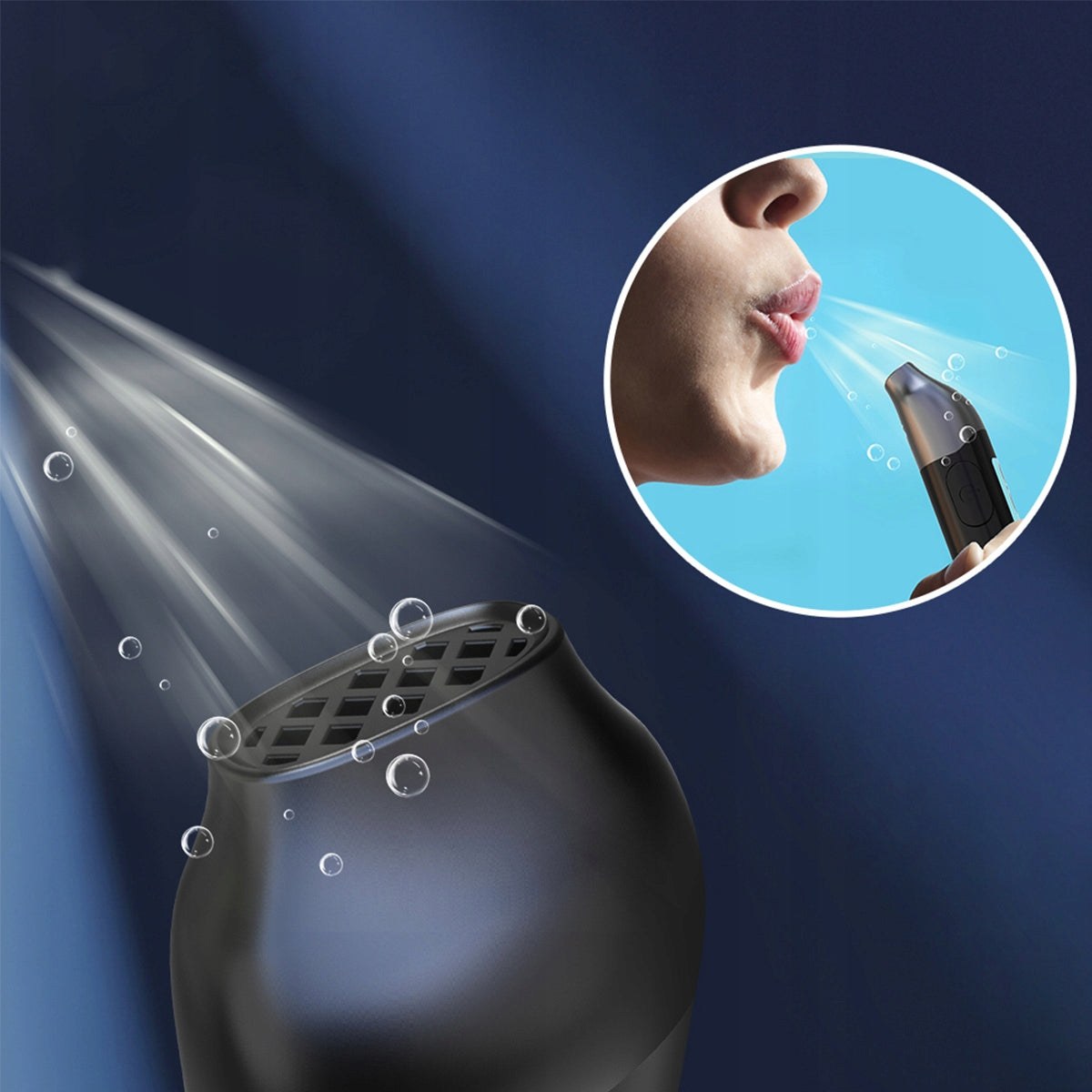 Profesionalus belaidis policijos alkotesteris, USB-C akumuliatorius