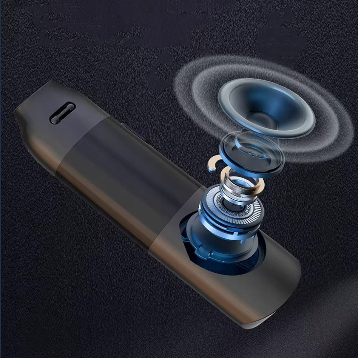 Profesionalus belaidis policijos alkotesteris, USB-C akumuliatorius