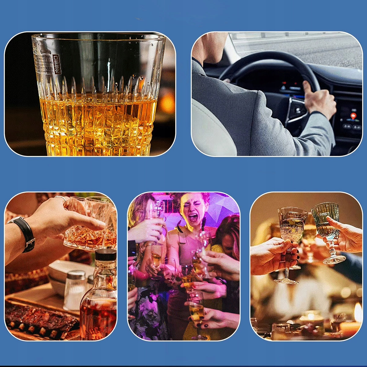 Profesionalus elektrocheminis policijos "AI" alkotesteris be kandiklio, 6 kandikliai