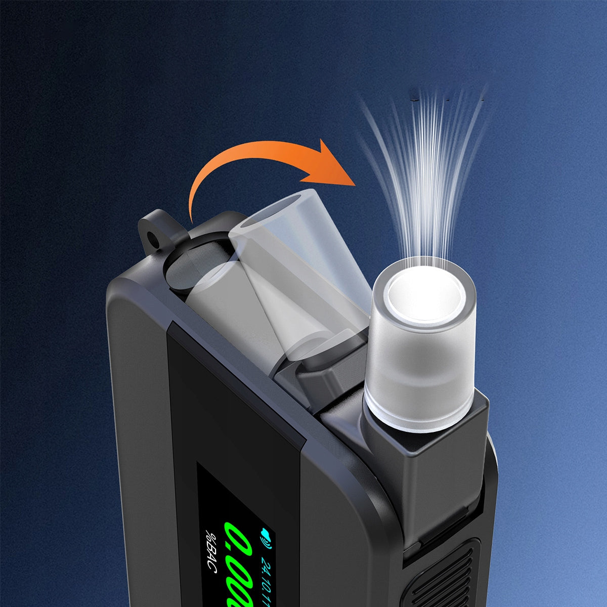 Profesionalus elektrocheminis policijos "AI" alkotesteris be kandiklio, 6 kandikliai