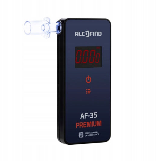 Elektrocheminis alkoholio tikrintuvas AlcoFind AF-35 Premium + dėklas ir kandikliai