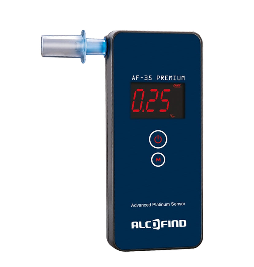 Elektrocheminis alkoholio tikrintuvas AlcoFind AF-35 Premium + dėklas ir kandikliai