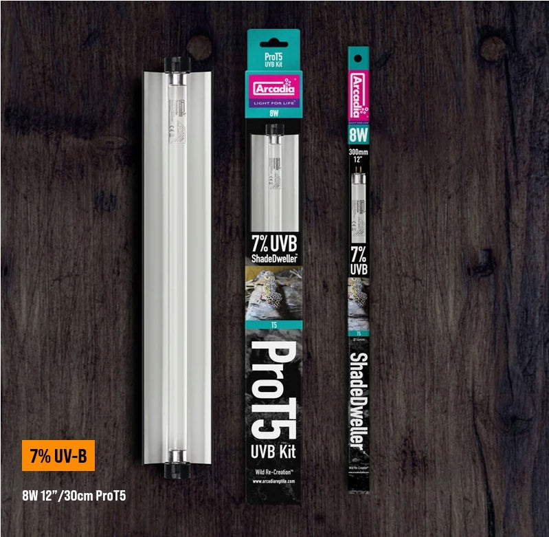 Arcadia UV lempa terariumui 8W Pro T5 UVB rinkinys 7%