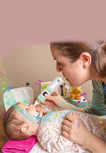 Elektroniczny aspirator do nosa dla DZIECI i DOROSŁYCH, cichy, mocny, zasilany przez USB