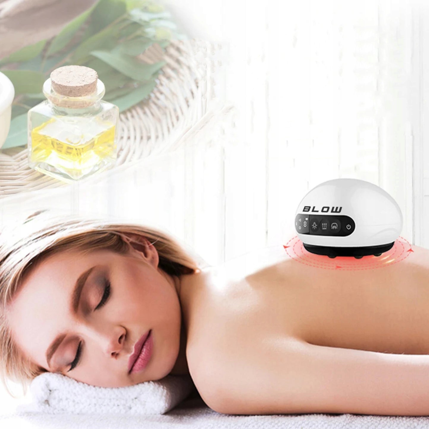 Elektrinis vakuuminis anticeliulitinis masažuoklis su šildymo funkcija