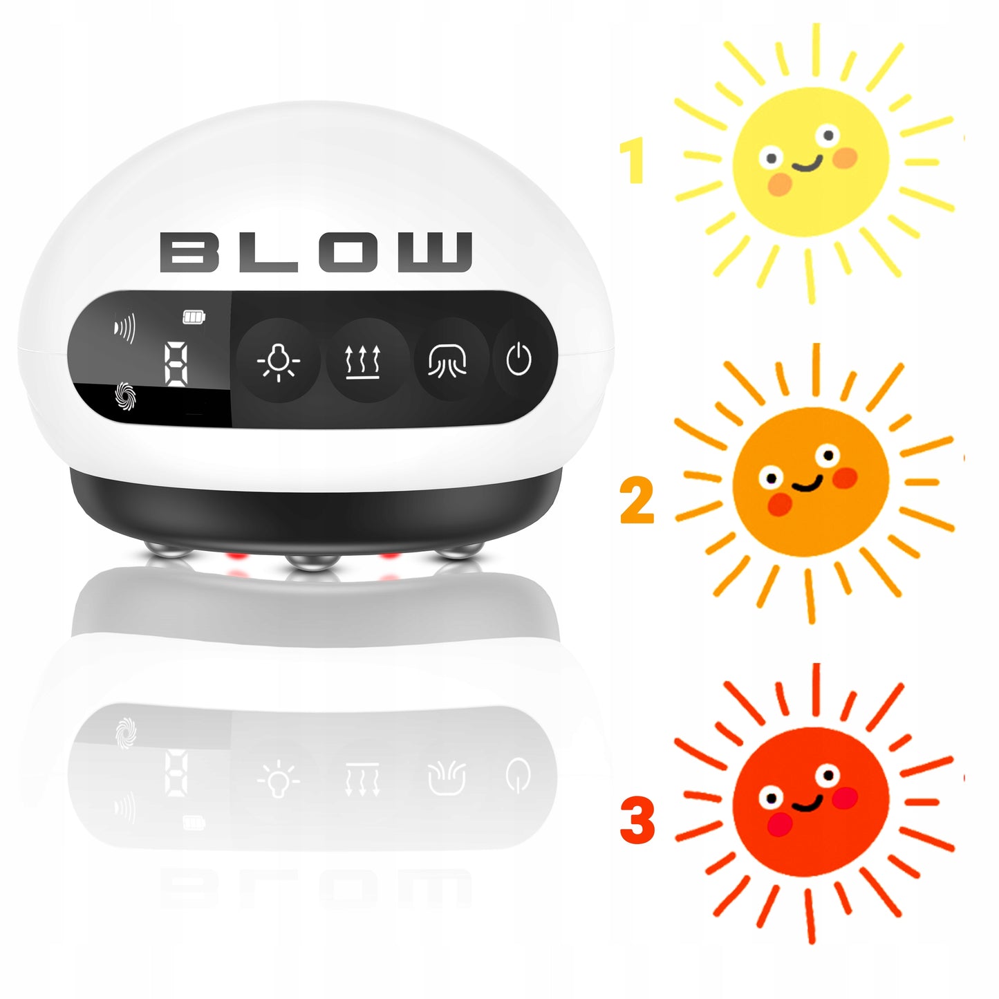 Elektrinis vakuuminis anticeliulitinis masažuoklis su šildymo funkcija