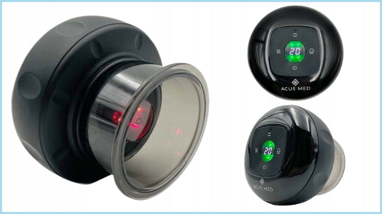 Elektrinis anticeliulitinis masažo puodelis ACUS MED, juodas