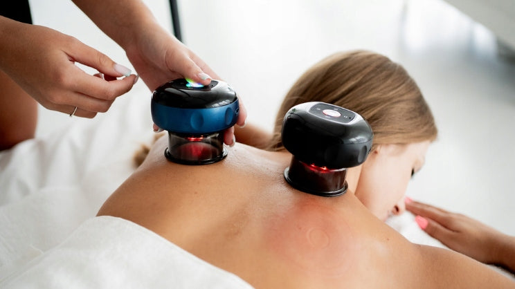 Elektrinis anticeliulitinis masažo puodelis ACUS MED, juodas