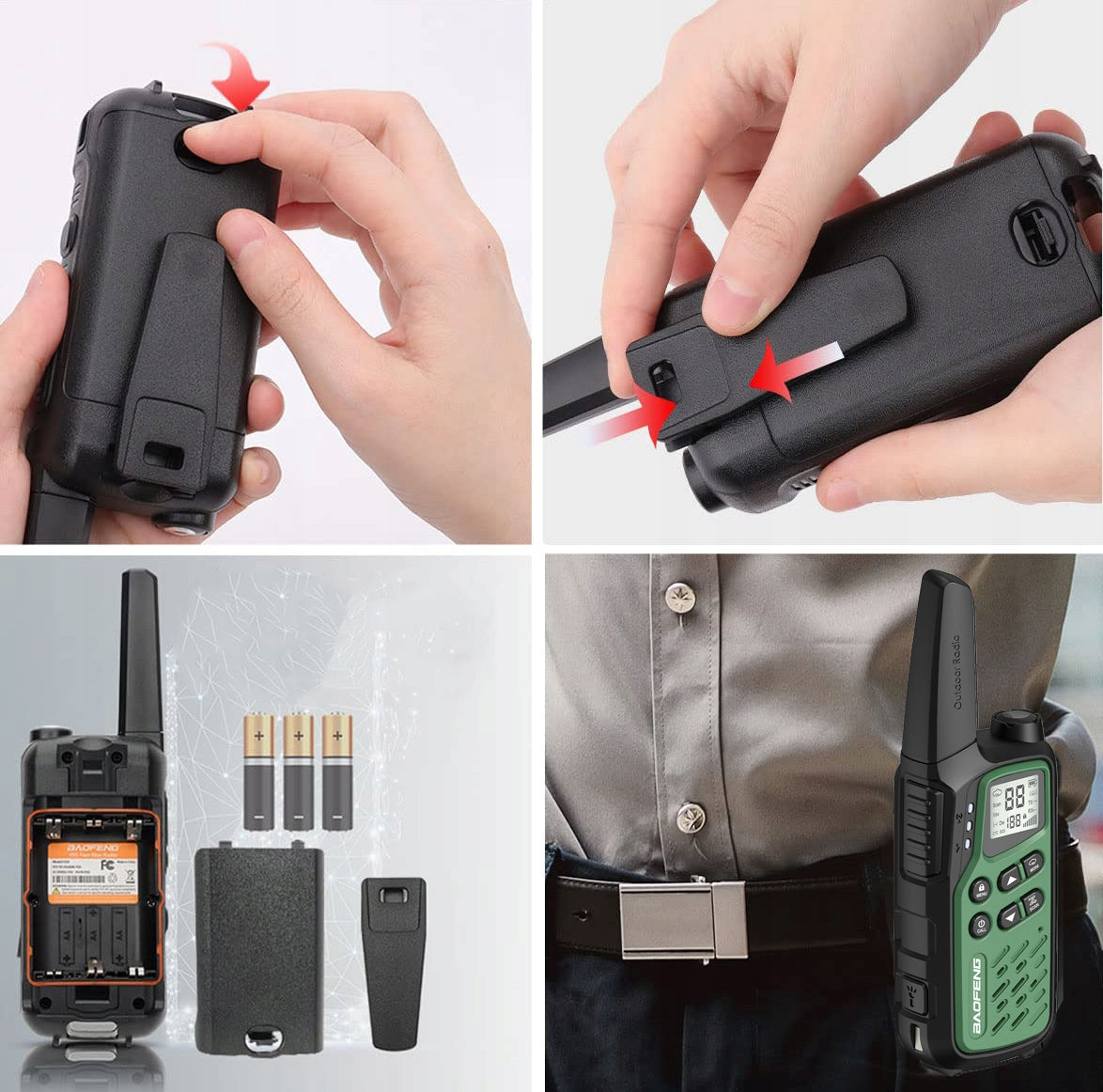 BAOFENG TRUMPASIS BANGINIS RADIJO RYŠYS PMR PAPILDOMI KANALAI