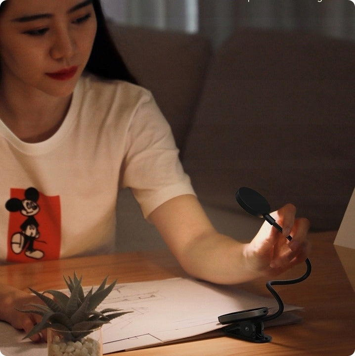 BASEUS Bela LED skaitymo lemputė su klipsu, naktinė, skirta rašomajam stalui, 24 valandų veikimo laikas