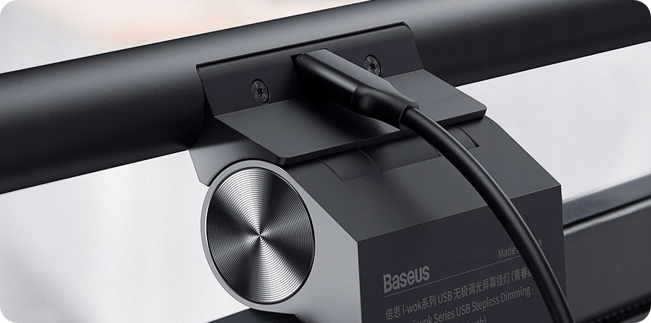 BASEUS LED monitoriaus lemputė kompiuteriui, reguliuojama, liečiama, 3 spalvos