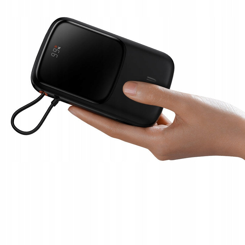 BASEUS POWER BANK 10000 mAh 20W SUJUNGAS KABELIS LIGHTNING GALINGAS POWERBANKIS