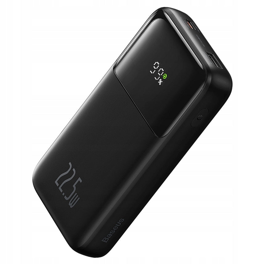 BASEUS Power bank su USB-C ir "Lightning" laidu, greitas įkrovimas 22.5W, 10000mAh